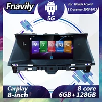 fnavily 8 android 11 car audio for honda accord 8 crosstour video dvd player car radio stereos navigation gps bt dsp 2008 2012