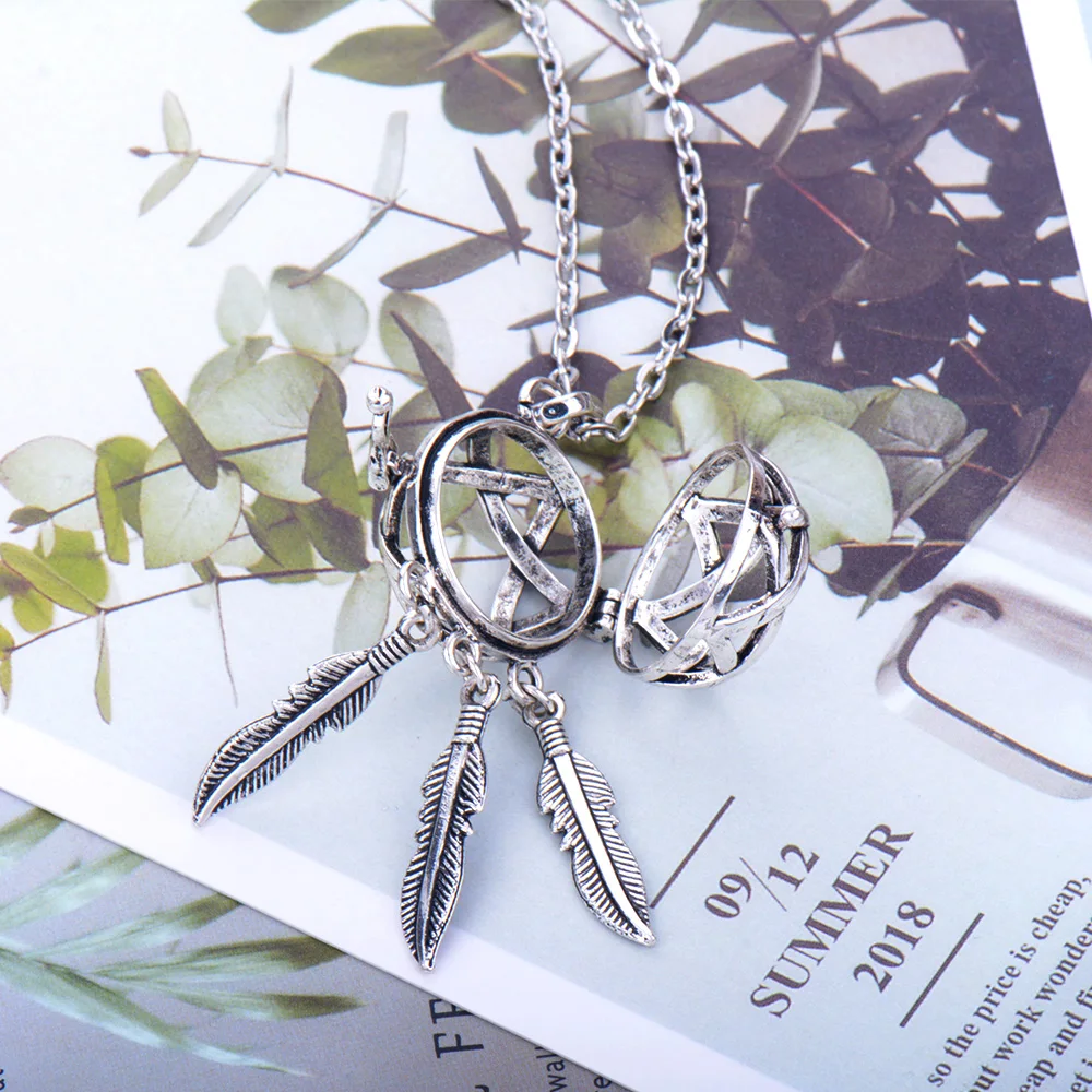 Многоцветный стиль ароматерапия ювелирные изделия колье с кулоном в виде клетки