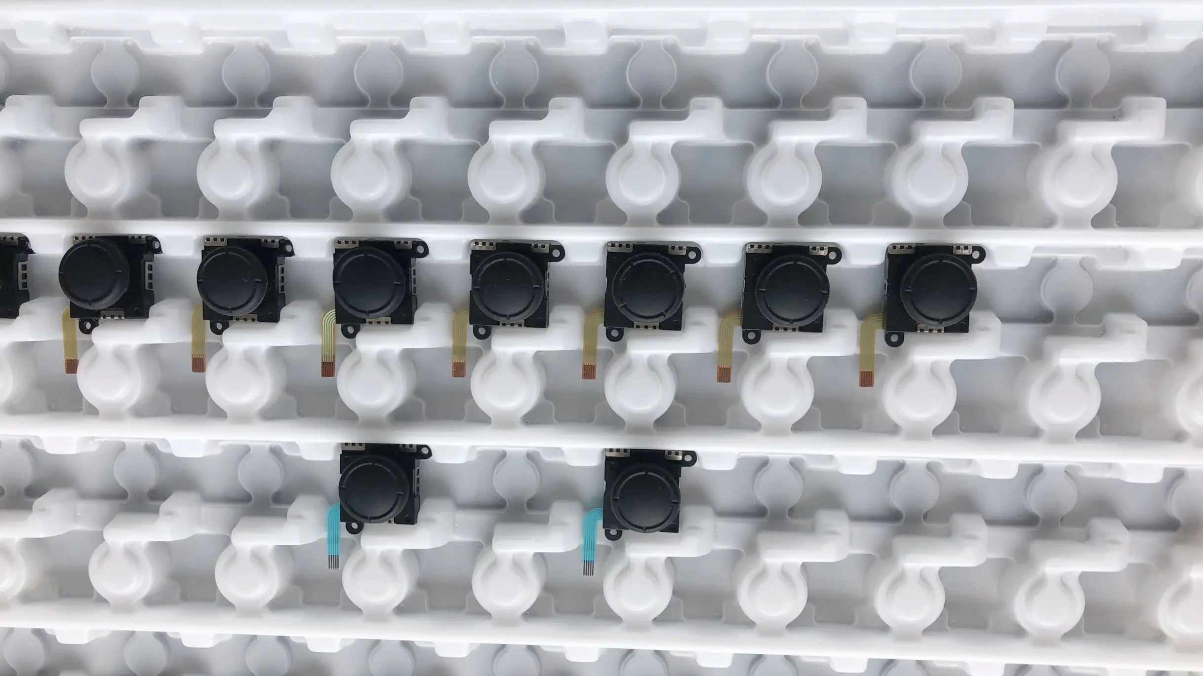 50 шт./партия, высокая копия для переключателя NAND, 3D аналоговый датчик, джойстик для NS Joy-Con контроллера, аналоговая палка с синим/зеленым шлейфом