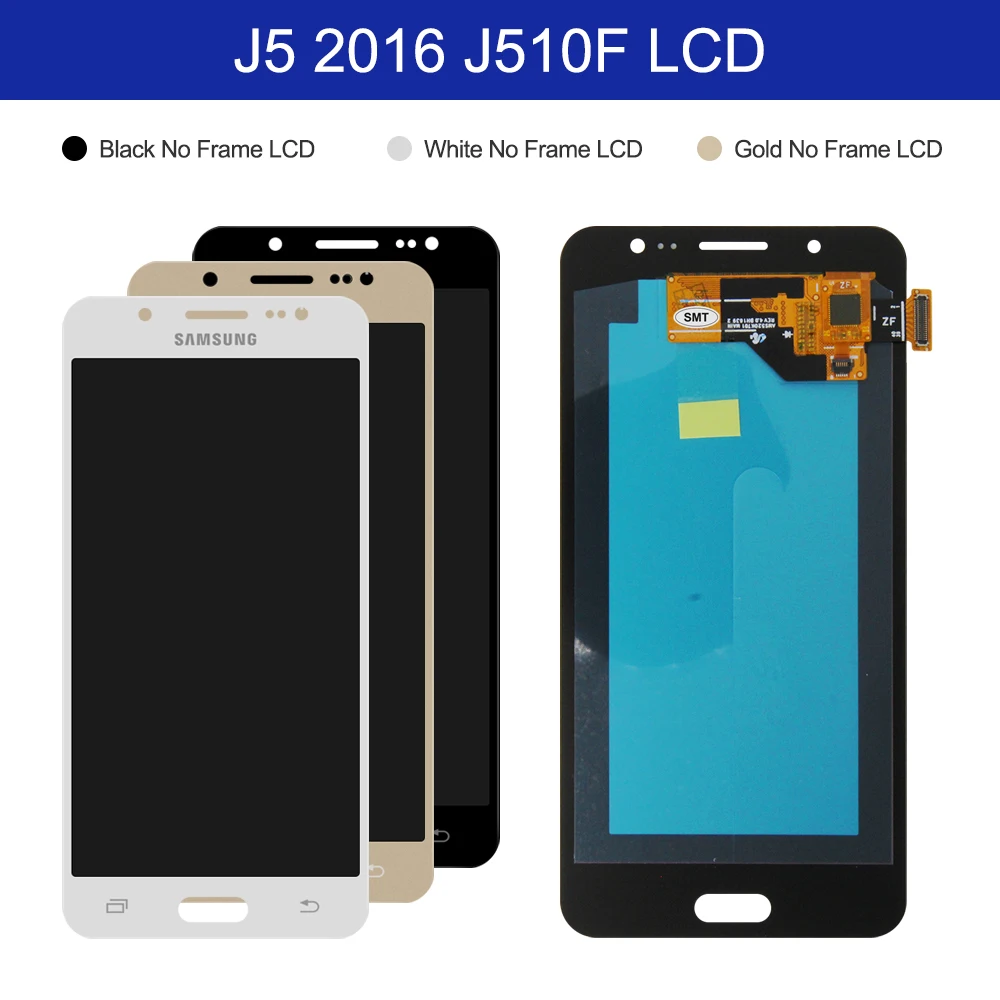 ЖК-дисплей 5 2 ''Super AMOLED для Samsung Galaxy J5 2016 J510 дигитайзер сенсорного экрана в