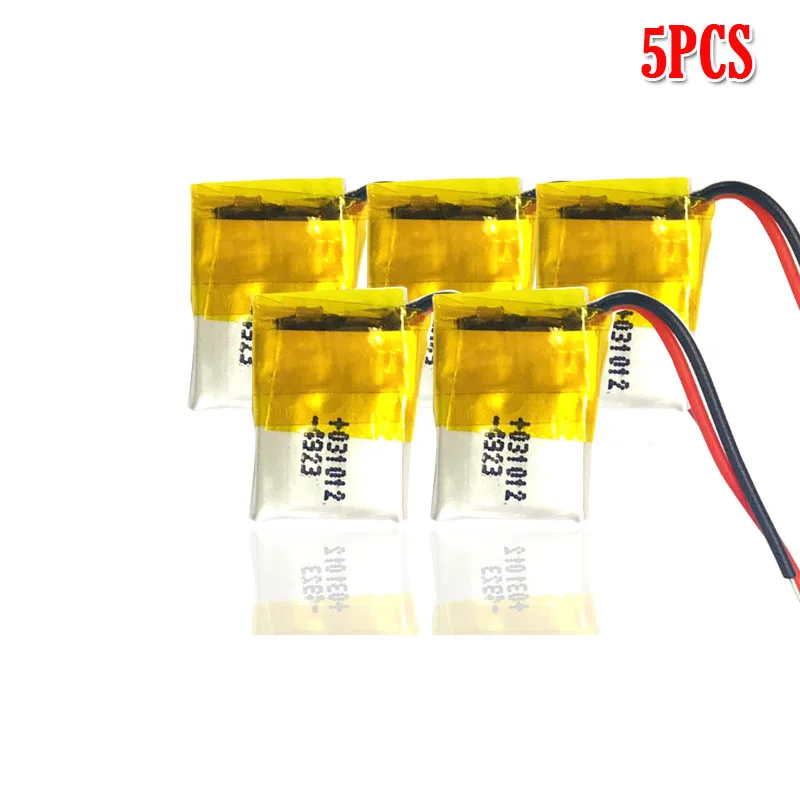 5pcs 30mAh 3,7 V 301012 литий-полимерная lipo аккумуляторная батарея для gps MP3 MP4 PAD DVD DIY bluetooth наушники Динамик телефон - Цвет: 5pcs
