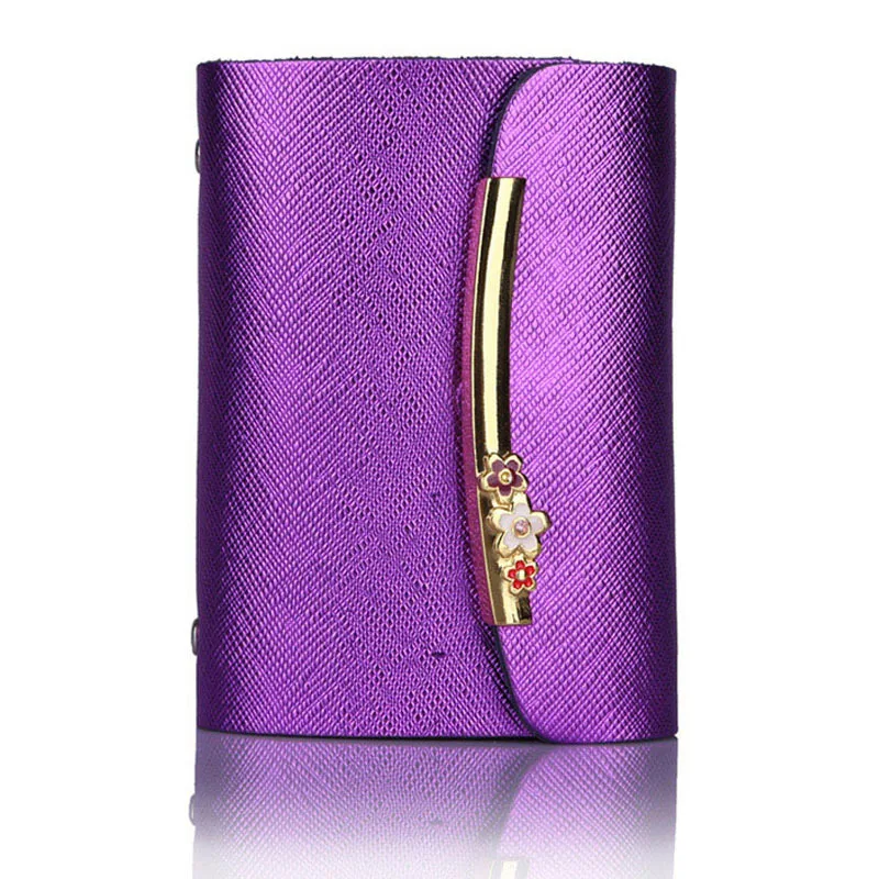 Горячая 100% натуральная коровья кожа сумка для карт 2018 модный сливовый