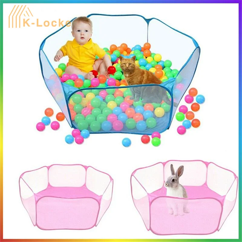 Портативный манеж для домашних животных складная сетчатая клетка дышащая