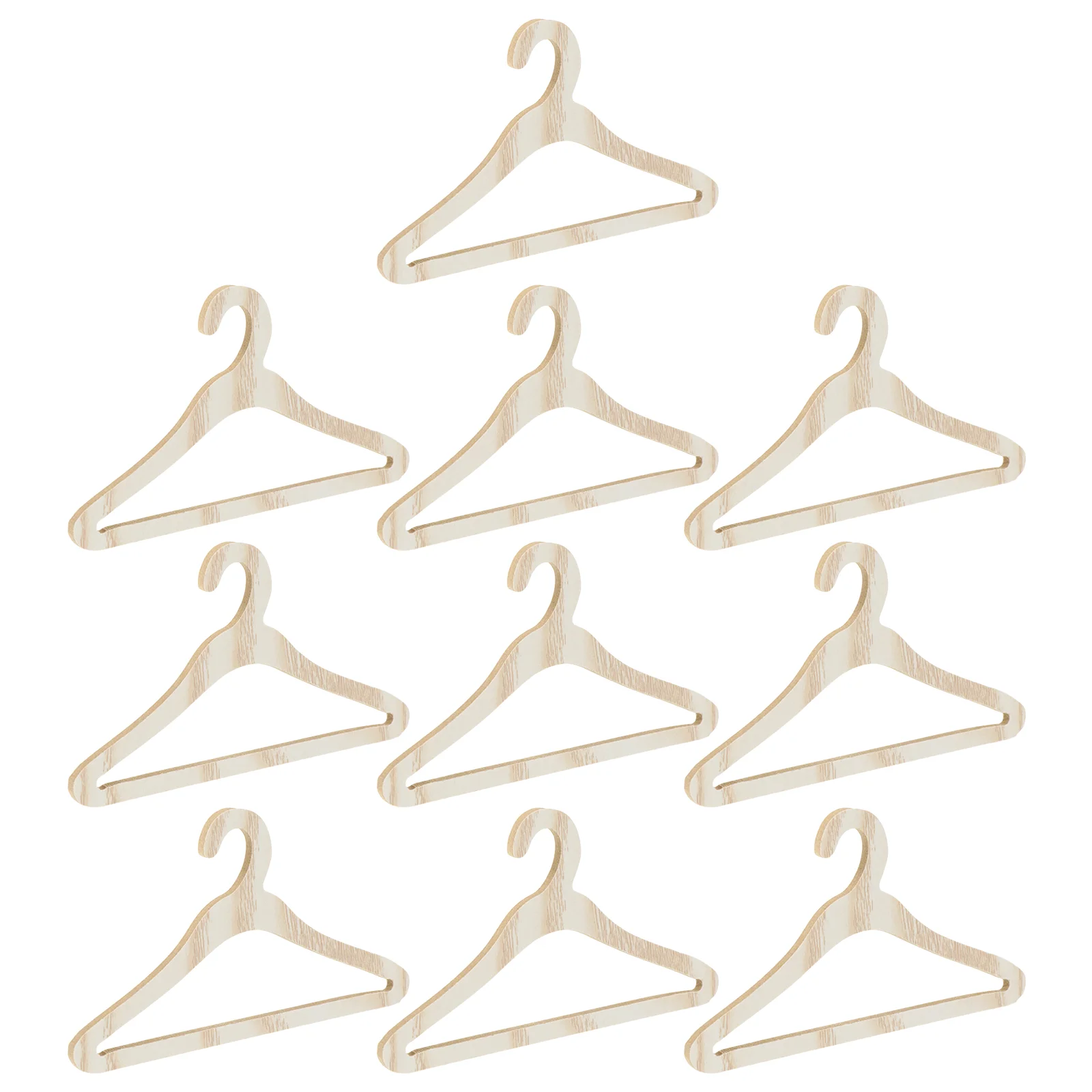 

10Pcs Mini Doll Hangers Chic Doll Clothes Hanging Hangers Doll Accessories