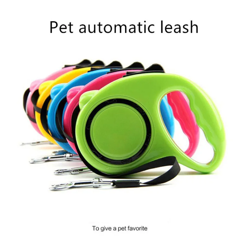 Прочный поводок для собак автоматические вытяжные собачьи поводки нейлоновый