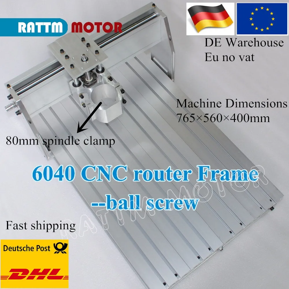 Набор чпу гравировальный фрезерный станок 6040 алюминиевая рамка с шариковым
