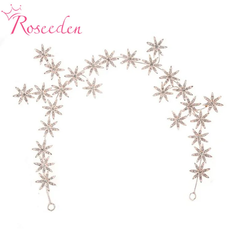 Элегантная блестящая тиара со звездами и кристаллами свадебная корона повязка