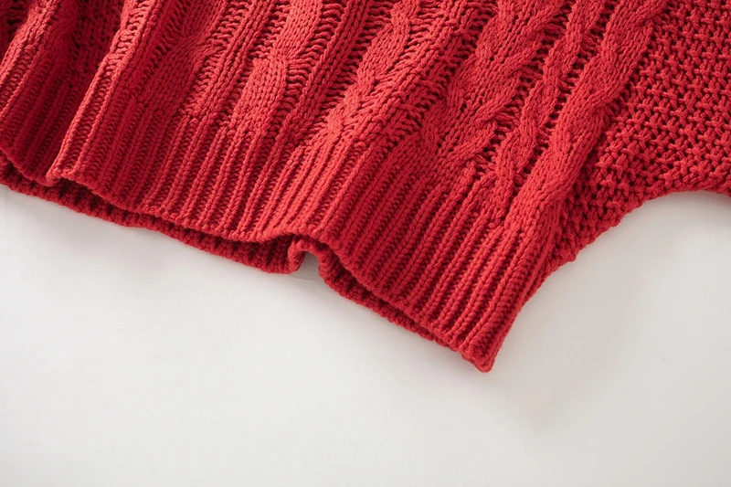 

2020 Free Inspirit New Arrival Casual Office Lady Computer Knitted Twist Slash Neck Spring/autumn Thick Pullover Sweater