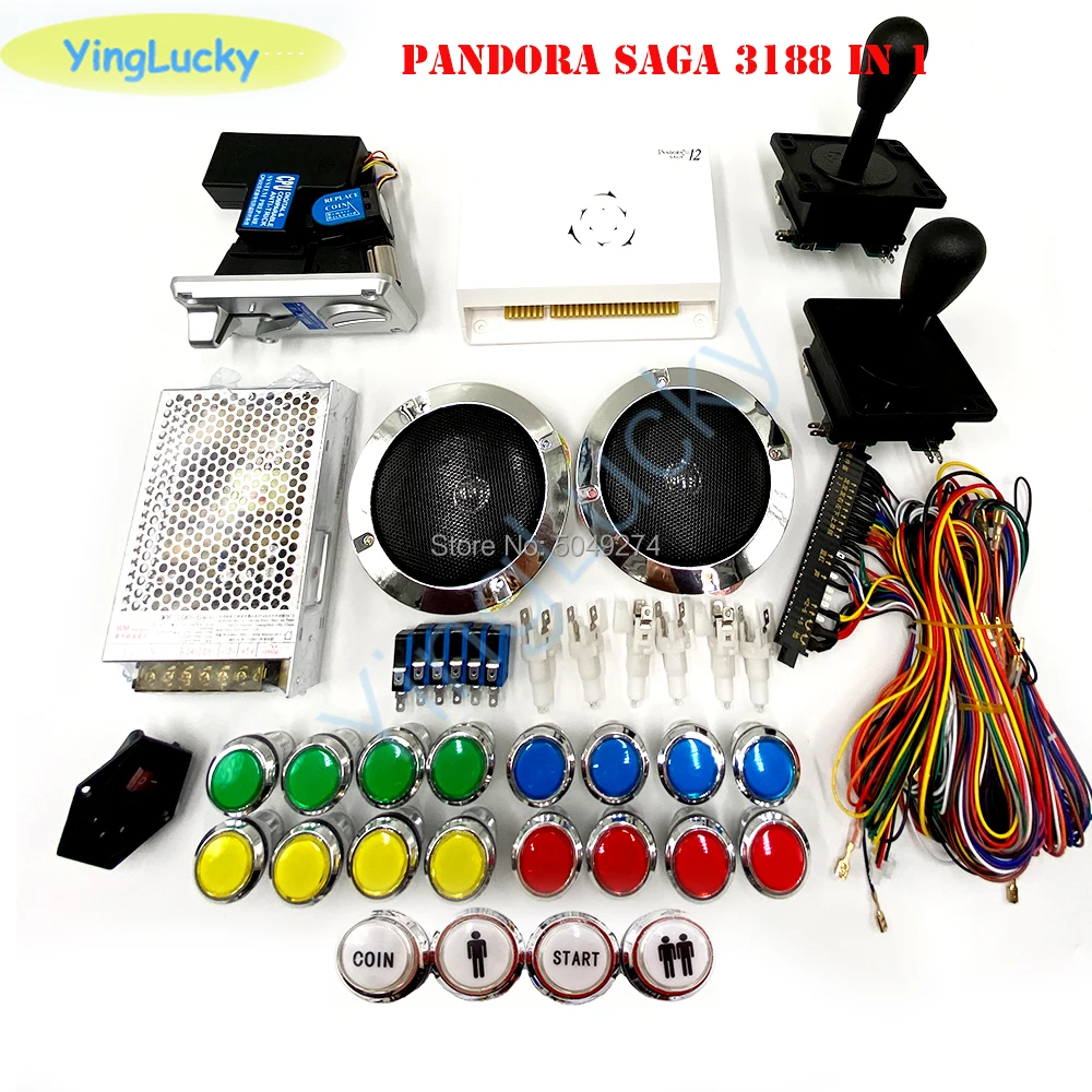 DIY arcade cabinet packages pandora 12 game board 3188 in 1 with | Car ...