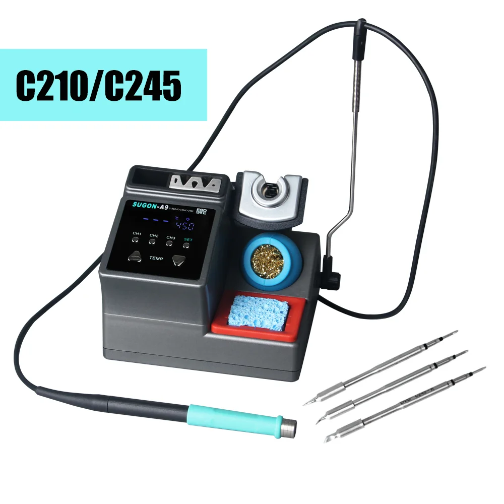 Паяльная станция SUGON A9 совместимая со свинцовыми ручками C115/C210/C245 умная сварочная