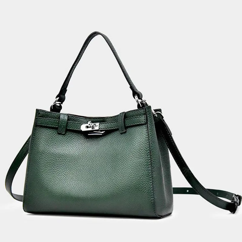 

Genuine leather Handbag Messenger Bag 2021 New trendy fashion tote bag luxury handbag with Ming brand large capacity handbag