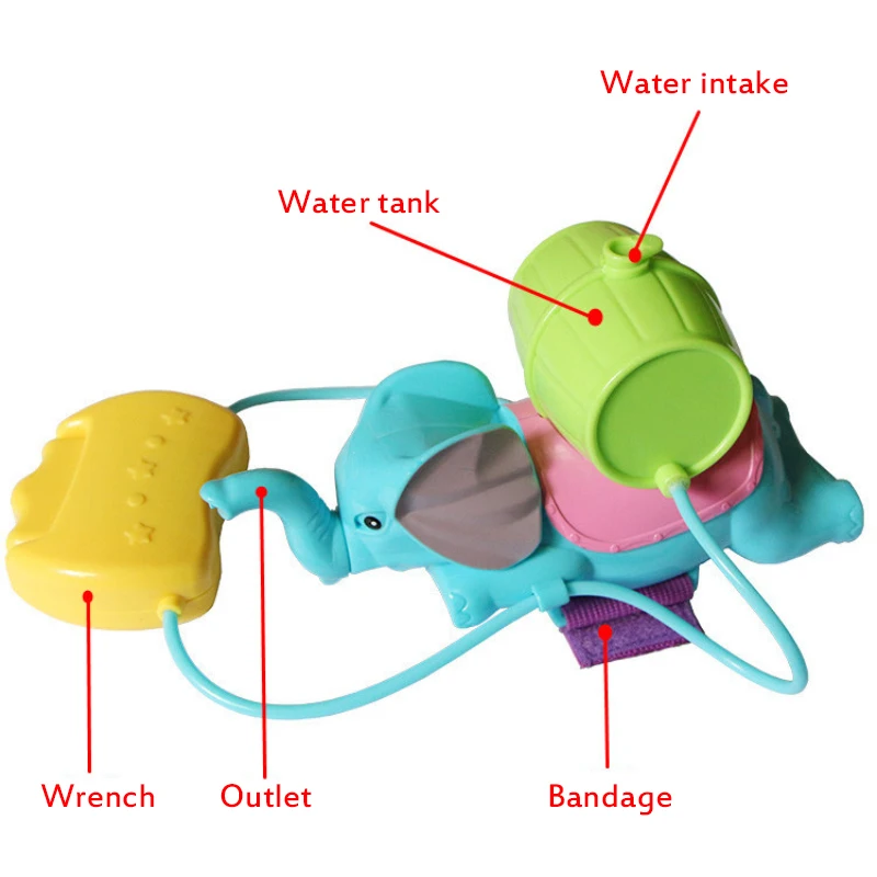 

Baby Bath Toys for Kids Swimming Pool Bathroom Beach Toys Elephant Water Blaster Spraying Interesting Summer Water Toy