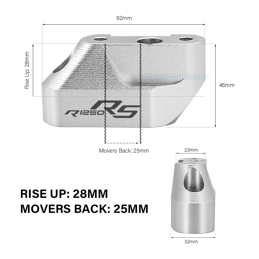 Переходник для Руля Мотоцикла BMW R1200RS R 1200 1250 R1250 r1200 RS R1250RS 2019 - 2021 |