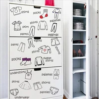 1pcs clothes and shoes wardrobe cabinets decorative wall stickers for door wallpaper diy removable home furnishing decorative