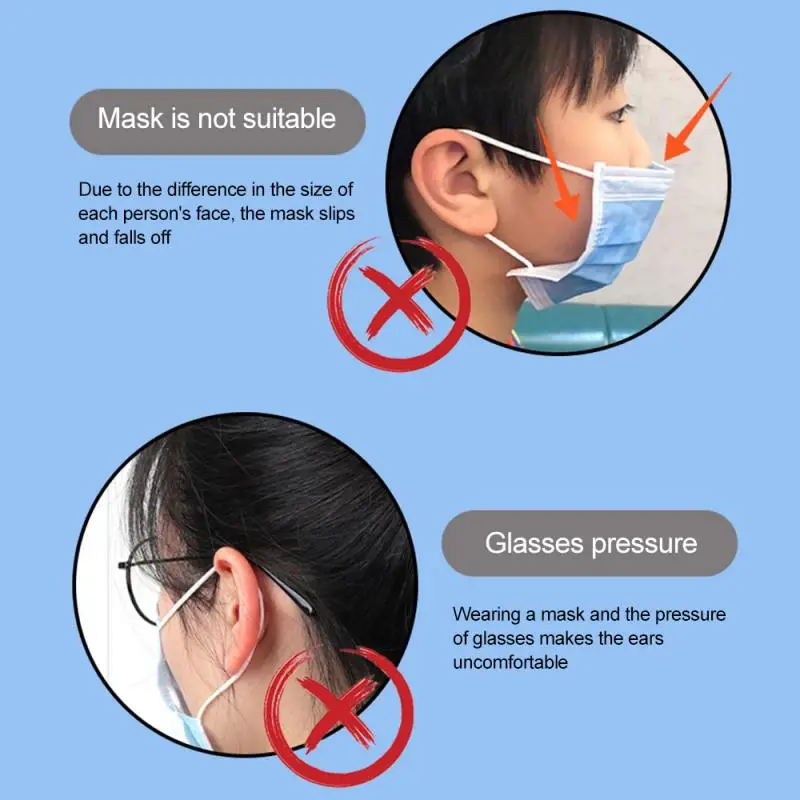 Mask Adjustable Ear Protectors Hook Extension Strap Buckle Save Fixing Face Shield Prevent Ear-pulling | Дом и сад