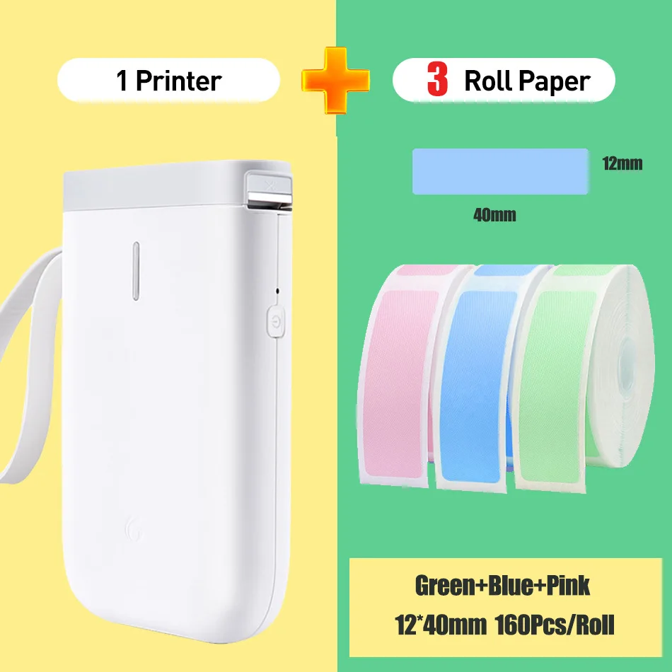 

NiimBot D11 Label Printer, Portable Bluetooth Printer Connection, Android IOS Price Thermal Imager Memobird Register Printers