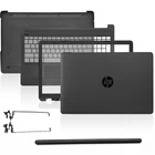 Новые Топ задняя крышка для HP 15-DA 15-DB 250 G7 255 G7 ноутбук ЖК-дисплей задняя крышкаПередняя панельпетли крышкаУпор для рукнижний чехол черного цвета