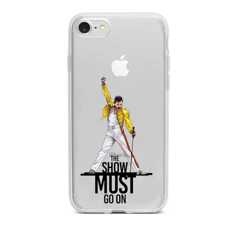 Роскошный чехол для телефона Freddie Mercury Rainha banda Qualidade iPhone 8 7 6 5 4 Plus X XS max 10 силиконовый