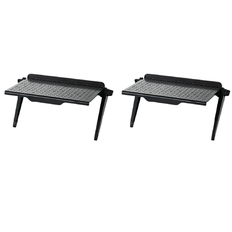 

2 шт., стойка для хранения телевизора, компьютера, ЖК-дисплея, кронштейн для хранения экрана, Верхняя полка, регулируемый держатель, черный S & ...