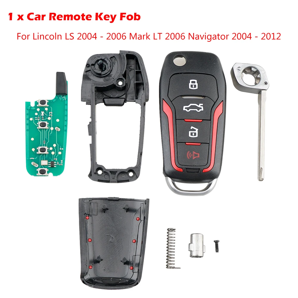 Обновленный дистанционный брелок с откидной крышкой 315 МГц 4D63 CWTWB1U331 для Ford Mustang 05