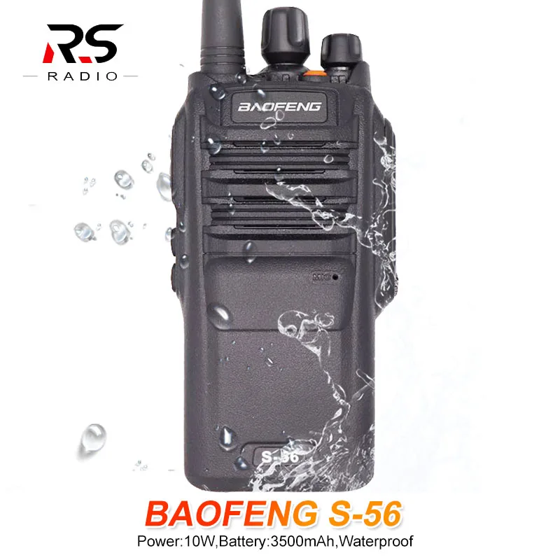 BAOFENG S-56 10 Вт Водонепроницаемая рация 10 км UHF Ham CB радио Comunicador двухсторонняя радиостанция КВ трансивер UV-9R