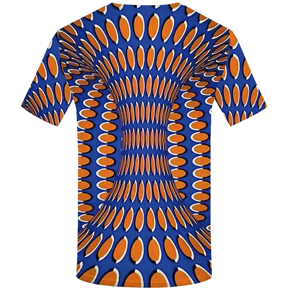 

Psychedelic T shirt Men Harajuku Shirt Print Blue T-shirts 3d Gothic Funny T shirts Abstract Tshirts Casual Mens Clothing