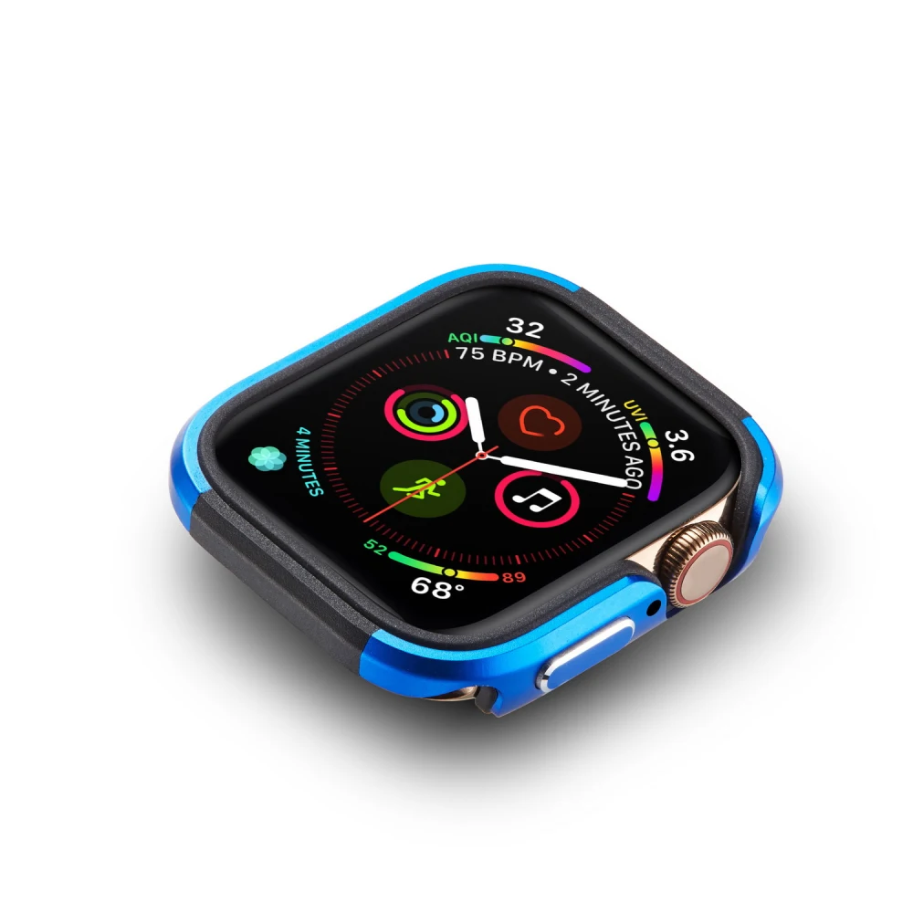 Чехол для Apple Watch Series 5 4 TPU+ металлический защитный чехол из алюминиевого сплава для iWatch 40 44 мм Рамка 40 мм 44 мм бампер оболочка