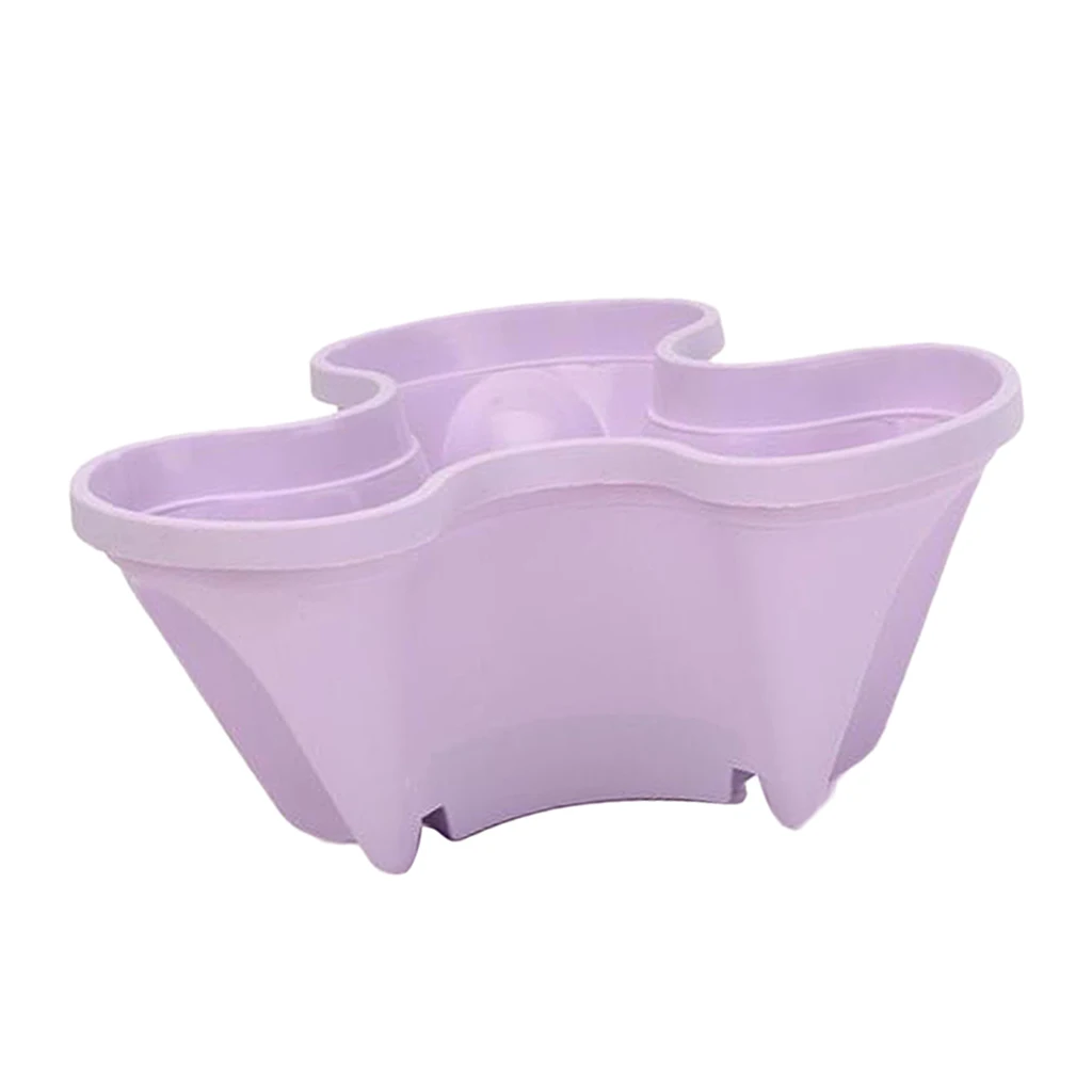 

Outdoor Colorful Irregular Round Plastic Plant Flower Pot Tray Garden Home Office Decor Planter Desktop Flower Pots Durable