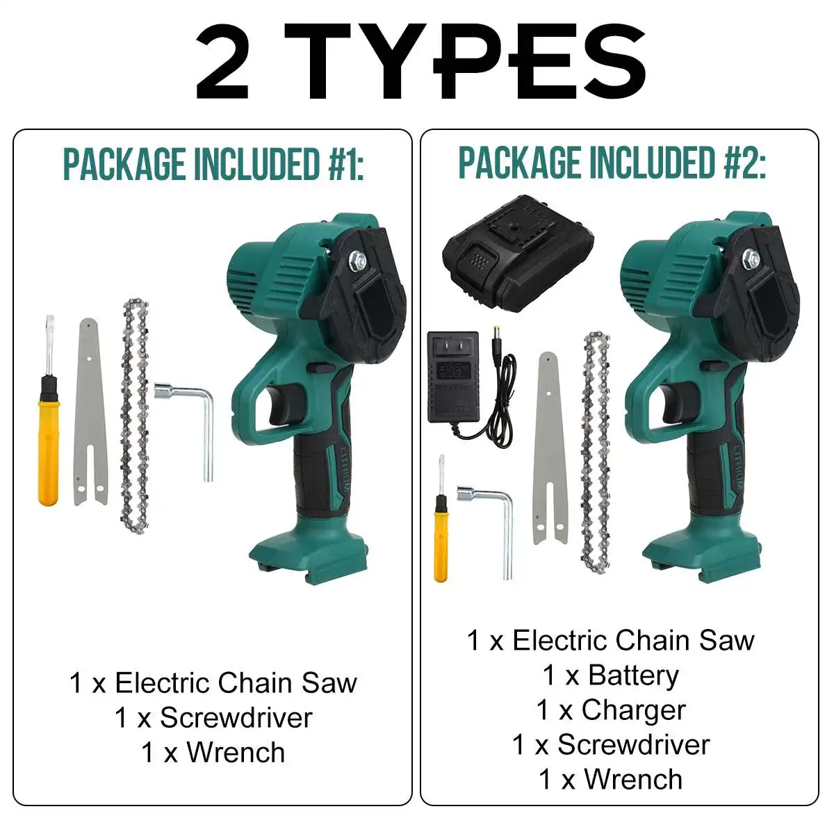 

6 Inch 1200W Electric Chain Saw Pruning ChainSaw Cordless Garden Tree Logging Trimming Saw Woodworking Cutter Tool Kits