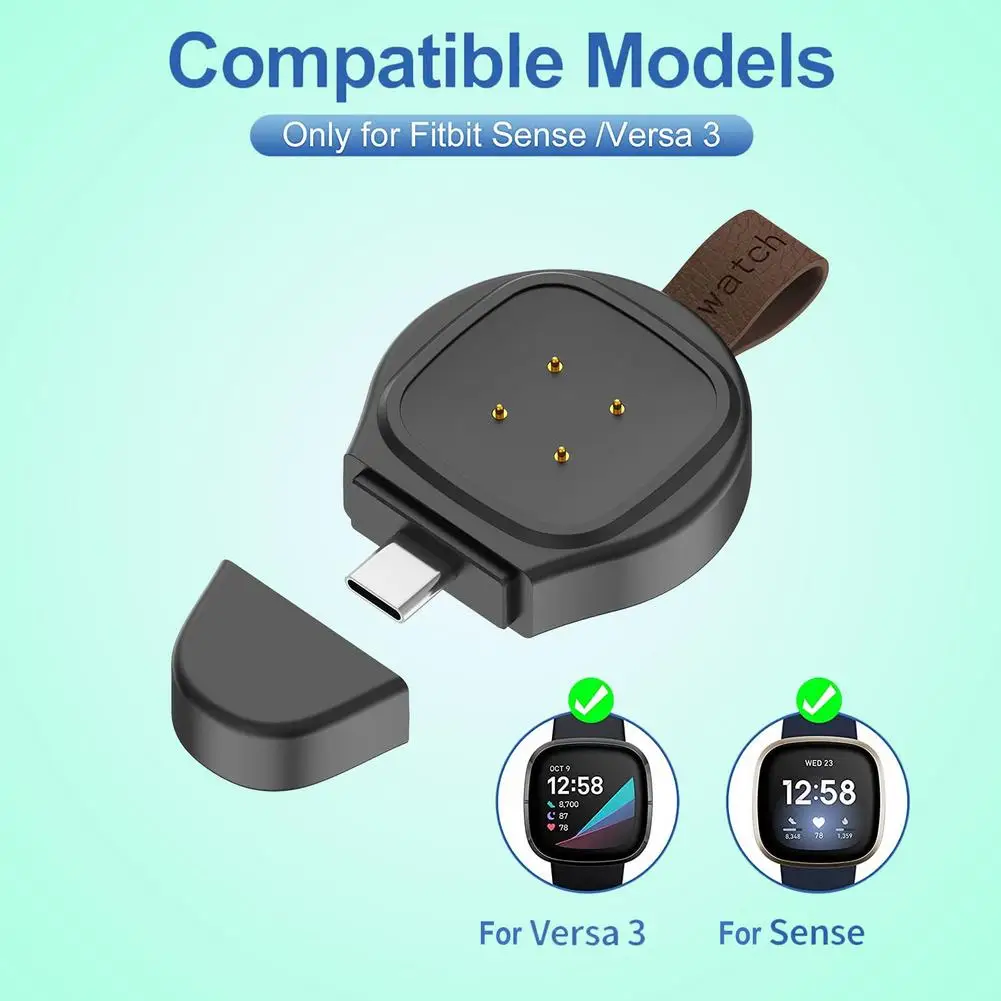 

Станция с разъемом Type-C для fitbit Versa3, зарядное устройство для умных часов fitbit Sense, магнитная зарядная док-станция для умных аксессуаров fitbit Sense