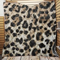 tiger skin animal skin leopard printed quilt summer cartoon bedding cotton bed cover quilting home textiles