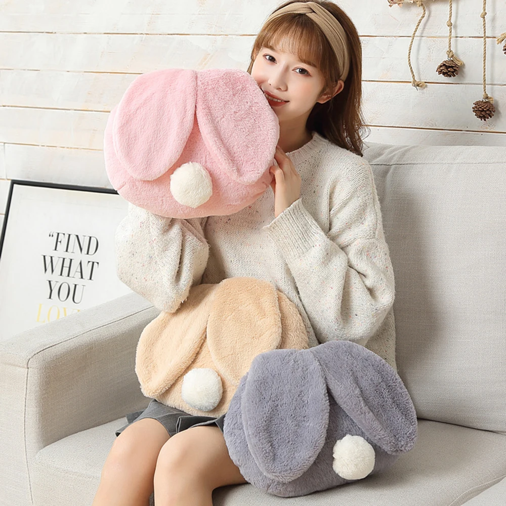 Saim Милая бутылка для горячей воды мультяшная фланелевая перезаряжаемая