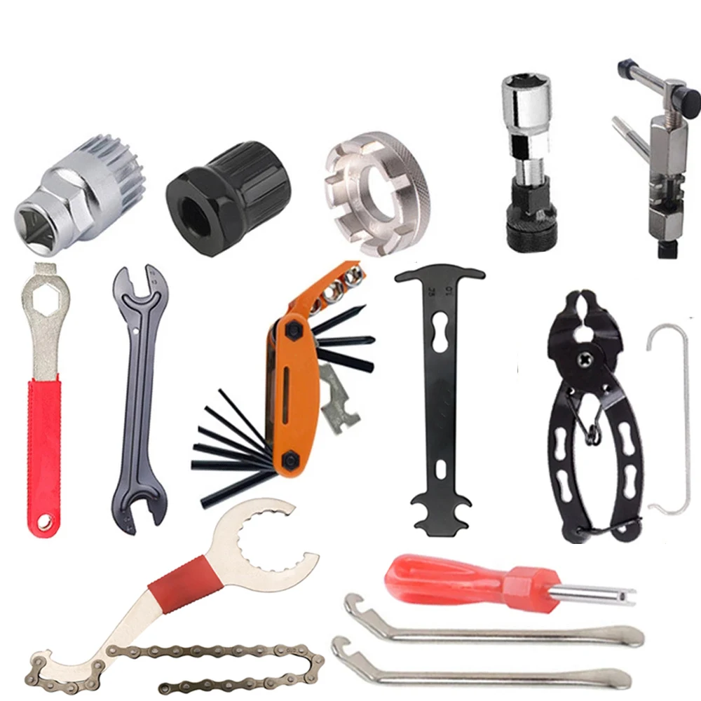 

Набор инструментов для ремонта горного велосипеда, фоторозетка, нижний кронштейн, съемная розетка, цепной резак, инструменты для снятия кри...