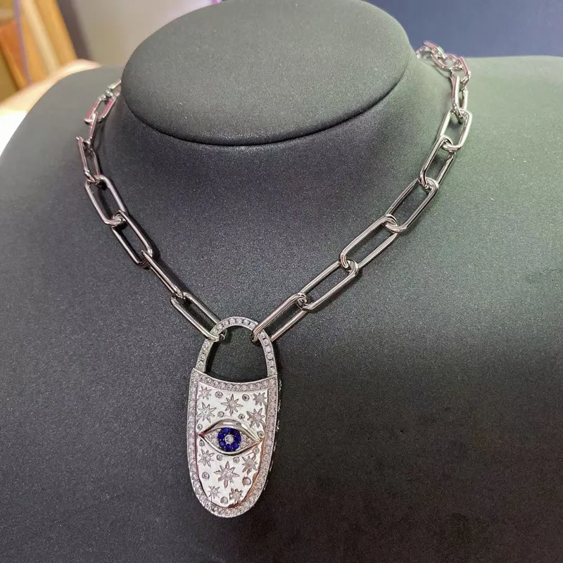 

Evil Eye Chain Necklace Hip Hop Light Luxury 520 Valentine's Day Gift