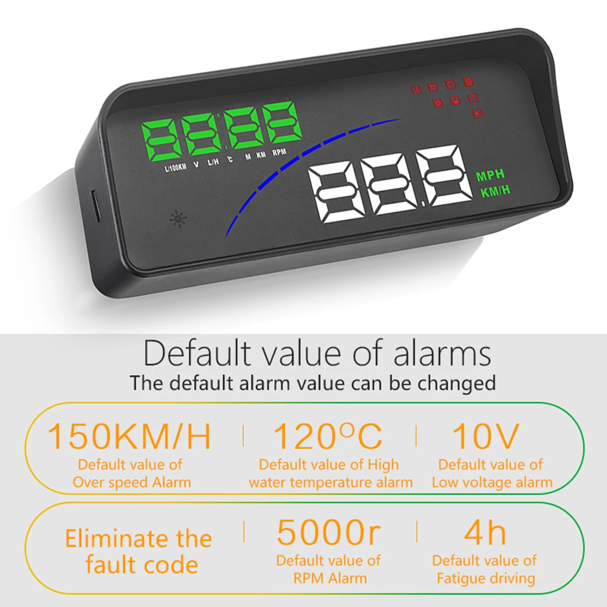 

P9 Car HUD OBD GPS Speedometer Car Head UP Display Multifunction Digital Speed Altitude Meter Automotive Electronic HUD