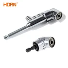 Регулируемый 105 градусов правый угол отвертка набор ручных инструментов 14 шестигранным хвостовиком для Мощность дрель, отвертка, биты, инструменты