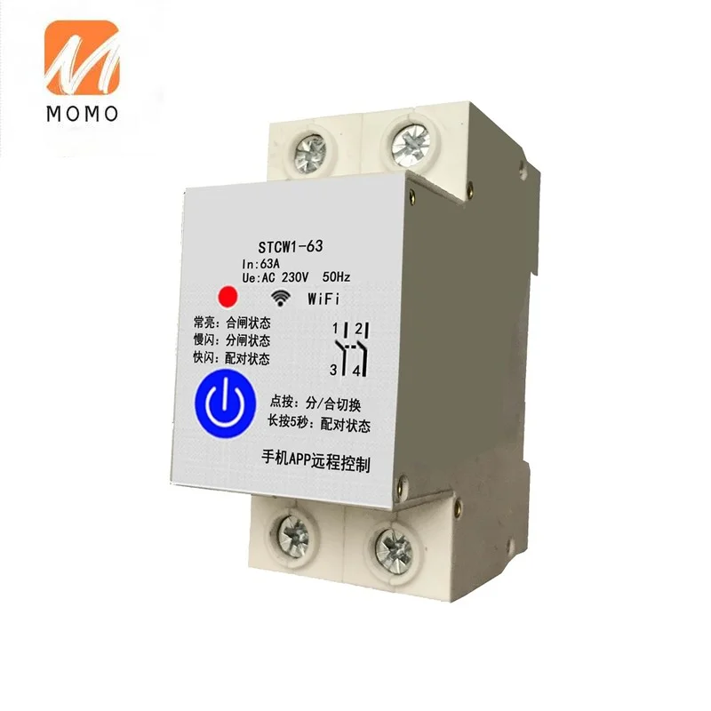 

Smart Wifi Remote Control Mcb Miniature Circuit Breaker With Earth Leakage Current Protection