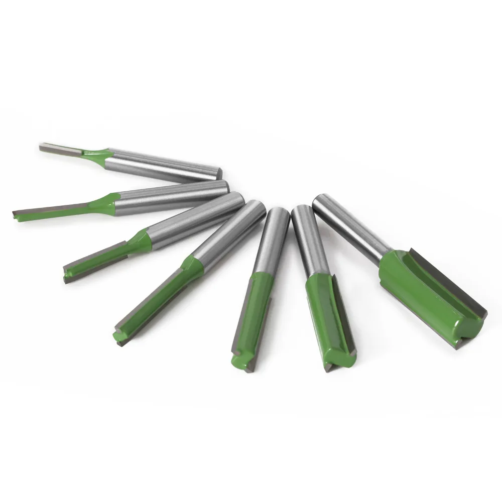 VACK 1/4 6mm Shank 2Flute Clean Straight Bit Woodworking Tools Router Set For Wood Tungsten Carbide Endmill Milling Cutter | Инструменты