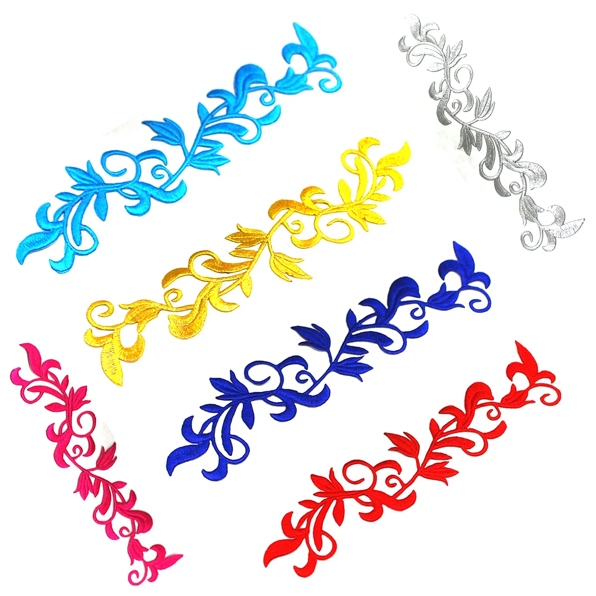 Золотая вышивка аппликация кружева Косплей Костюм нашивки Золотой и Серебряный