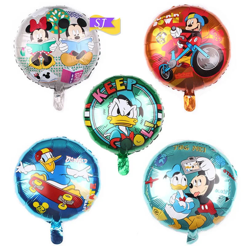 5 шт./компл. 18 дюймов Микки и Минни Маус утка Алюминий пленка шар с принтом Элмо