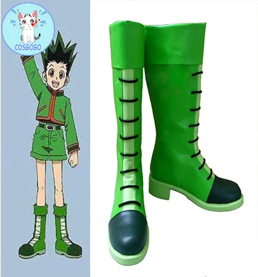 

Anime Hunter x Hunter Gon Freecss Cosplay Shoes patry Boots Tailor Made Custom