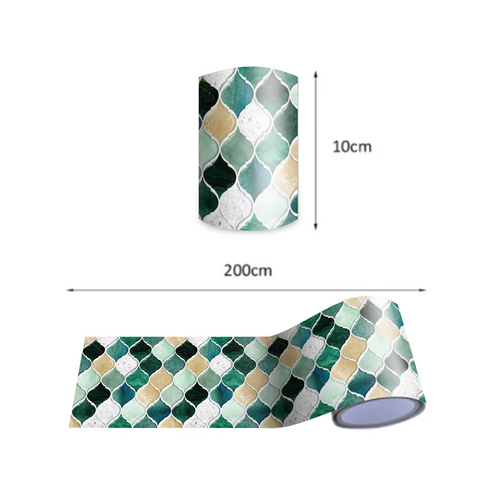 Funlife®Зеленые желтые мозаичные настенные наклейки виниловые экологически чистые