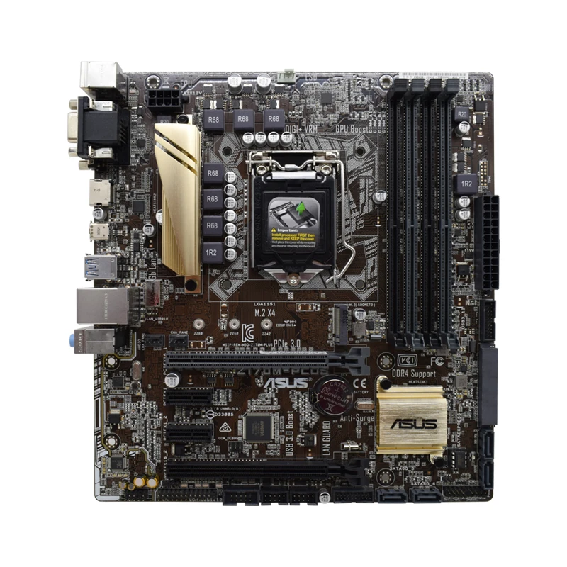 

LGA 1151 Asus Z170M-PLUS Motherboard Intel Z170 DDR4 64GB PCI-E 3.0 Original Desktop Asus Z170M-PLUS Mainboard Used i3 i5 i7 CPU