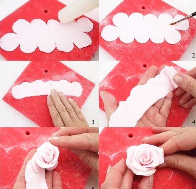 3 шт./компл. 3D Роза лепесток цветок резак элегантная форма для торта помадка