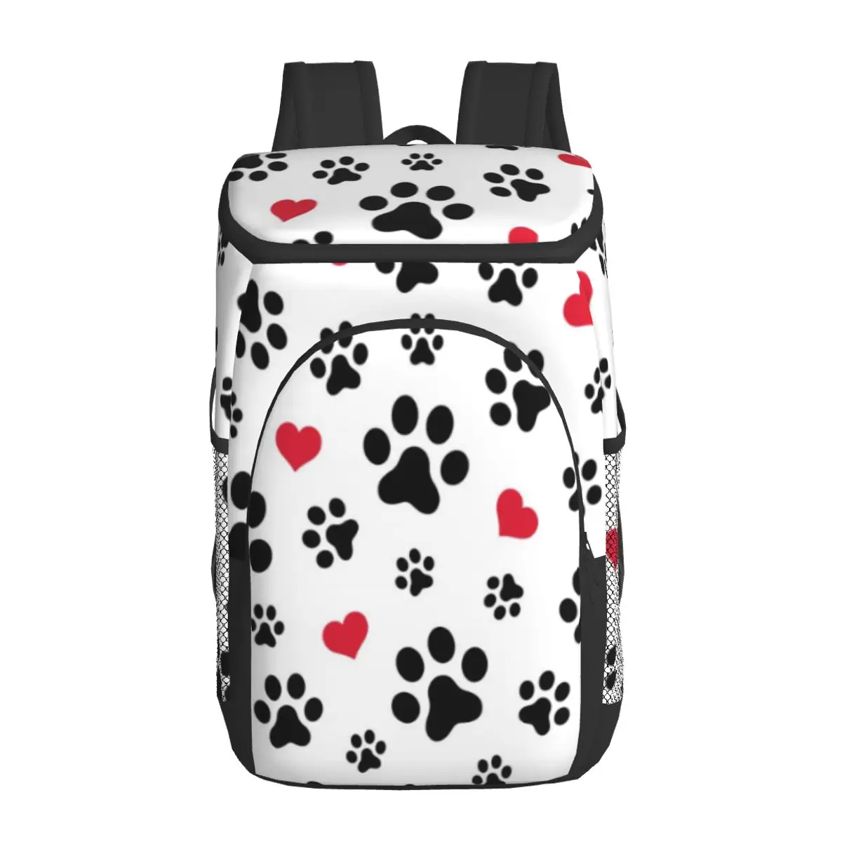 thermal backpack dogs cats paws heart love waterproof cooler bag large insulated bag picnic cooler backpack refrigerator bag free global shipping