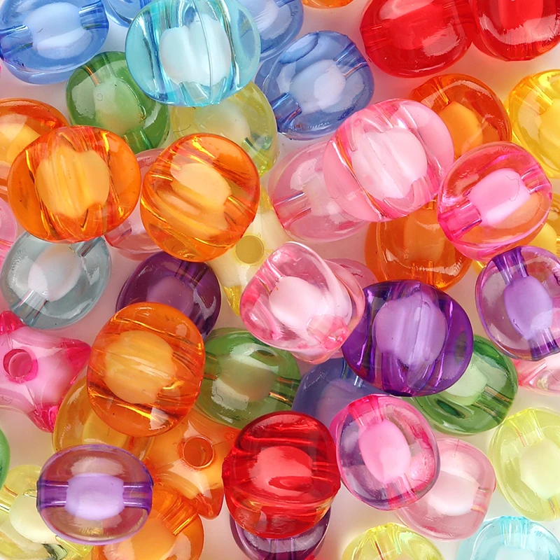 Бусины акриловые четырехгранные для изготовления ювелирных изделий, 50 шт.