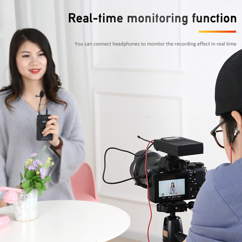 Беспроводной петличный микрофон BOYA WM8 приемник для записи аудио и видео камер Canon