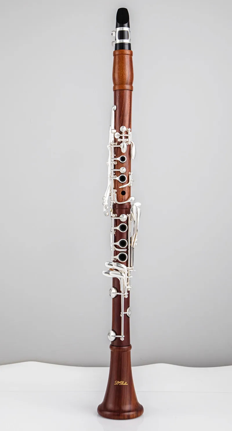 Фото JM Professional Clarinet Red Wood Bb Кларнет из палисандра Серебряные клавиши из массива дерева Сиб Кларнет №3