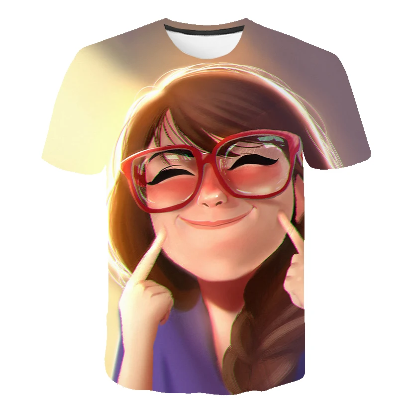 

Распродажа, летние футболки для маленьких девочек с аниме, одежда для мальчиков и девочек с коротким рукавом, Детская футболка с 3D-принтом, Д...