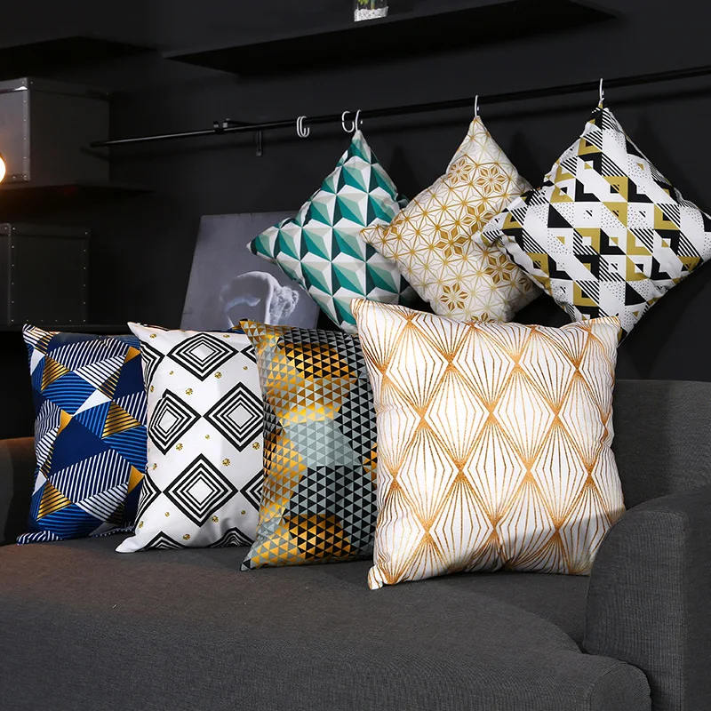 Чехол для подушки с геометрическим рисунком в скандинавском стиле дома